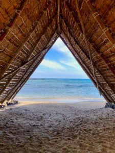 Heiau on the ocean